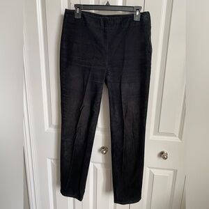 Talbots Black Corduroy Side Zip Pants